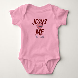 Jesus Lieben mir Das weiß ich Baby Strampler