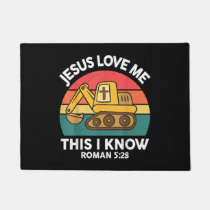 Jesus Lieben mir Dies ich kenne Ausgrabungsgraben  Fußmatte