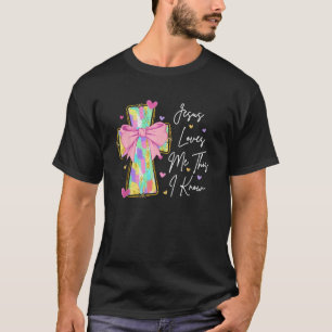 Jesus Lieben mir Dies ich weiß Brush Stroke Cross T-Shirt