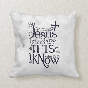 JESUS LIEBEN MIR DIESE WEISE ich Typografie Art Kissen