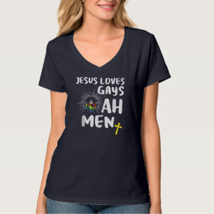 Jesus Lieben Schwule, Gays Pride, LGBT Jesus Ah Mä T-Shirt