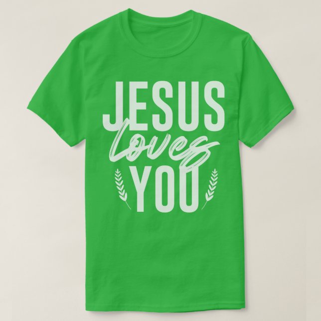 Jesus Lieben Sie 2 T-Shirt (Design vorne)