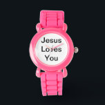 Jesus Lieben Sie Armbanduhr<br><div class="desc">Motivierend Uhr</div>