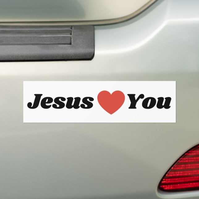 JESUS LIEBEN SIE Autoaufkleber (Auf Auto)