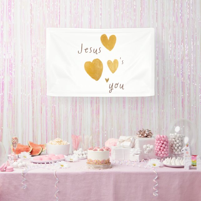 Jesus Lieben Sie Banner Signieren Moderne (Party)