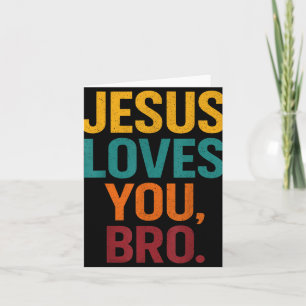 Jesus Lieben Sie Bro Funny Christlichen Jungen Jun Karte