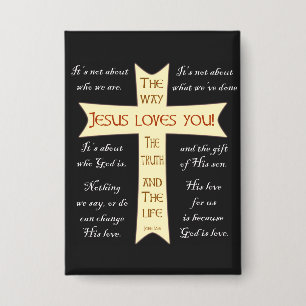 Jesus Lieben Sie Button