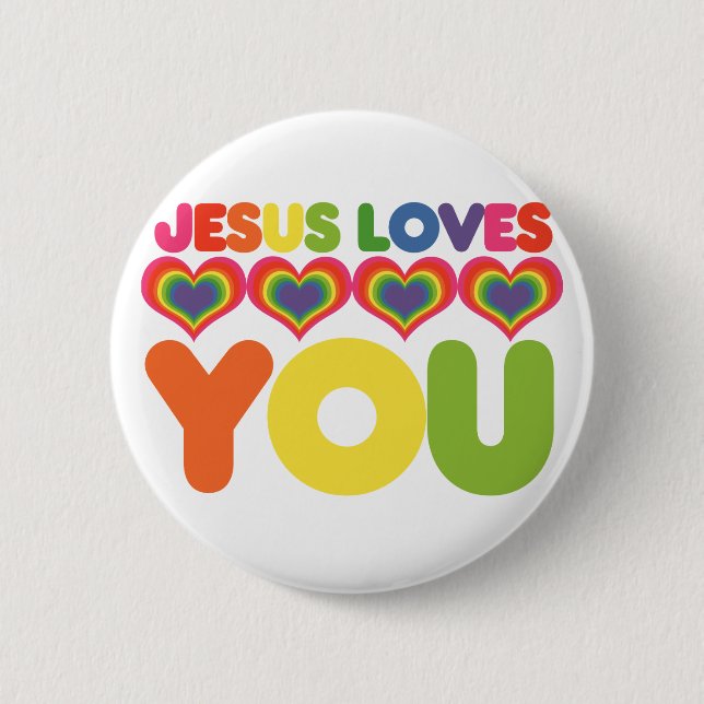 Jesus Lieben Sie Button (Vorderseite)