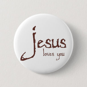 Jesus-Lieben Sie Button