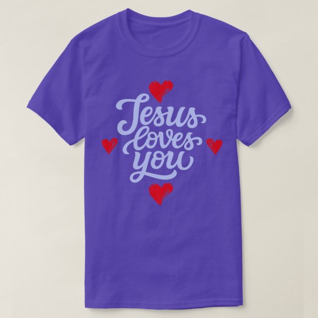 Jesus Lieben Sie Christlich Christentum Christus G T-Shirt (Design vorne)