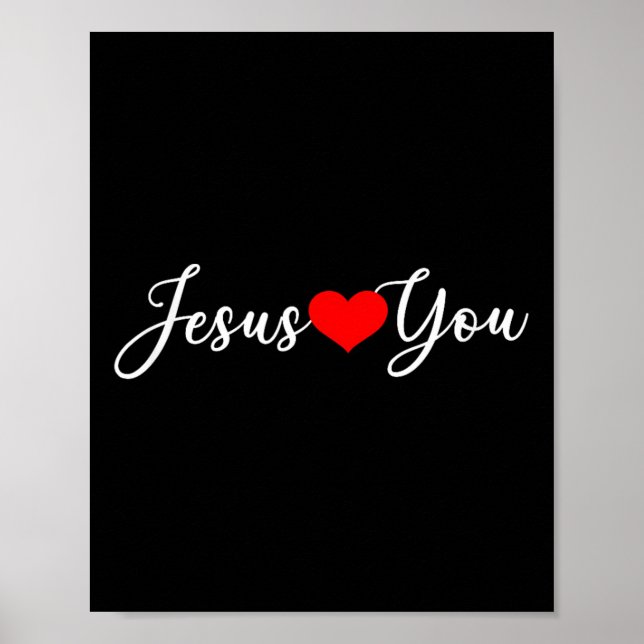 Jesus Lieben Sie - Christlich Poster (Vorne)
