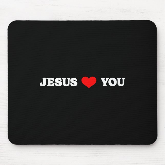 Jesus Lieben Sie - Christlich Religiös Mousepad (Vorne)