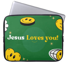 "Jesus Lieben Sie" Grüne Smiley für Christen
