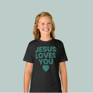 Jesus Lieben Sie Kinder Christlichen Niedlichen Gl T-Shirt