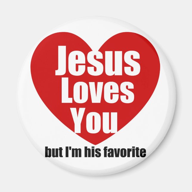 Jesus Lieben Sie Magnet (Vorne)