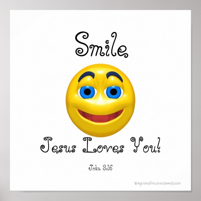 Jesus Lieben Sie Poster (Vorne)