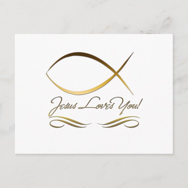 Jesus Lieben Sie Postkarte (Vorderseite)