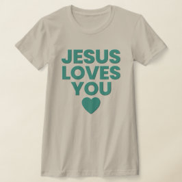 Jesus Lieben Sie T-Shirt, Christlich, Embossed Pri T-Shirt