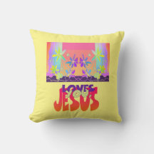 Jesus Lieben Sie werfen Kissen