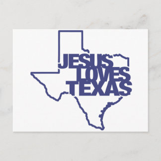 Jesus Lieben Texas Postkarte