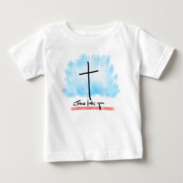 JESUS LIEBEN YOU Baby T - Shirt (Vorderseite)