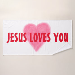 JESUS LIEBEN YOU Badehandtuch Set