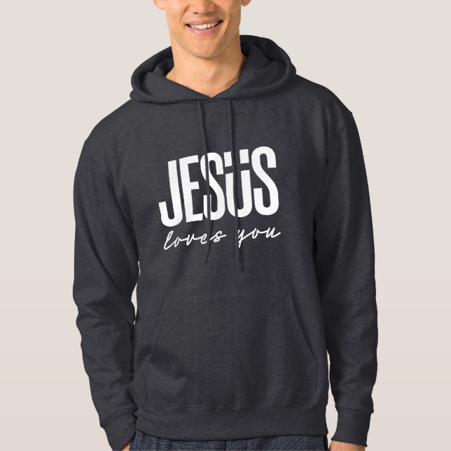 JESUS LIEBEN YOU | CHRISTLICH HOODIE (Vorderseite)