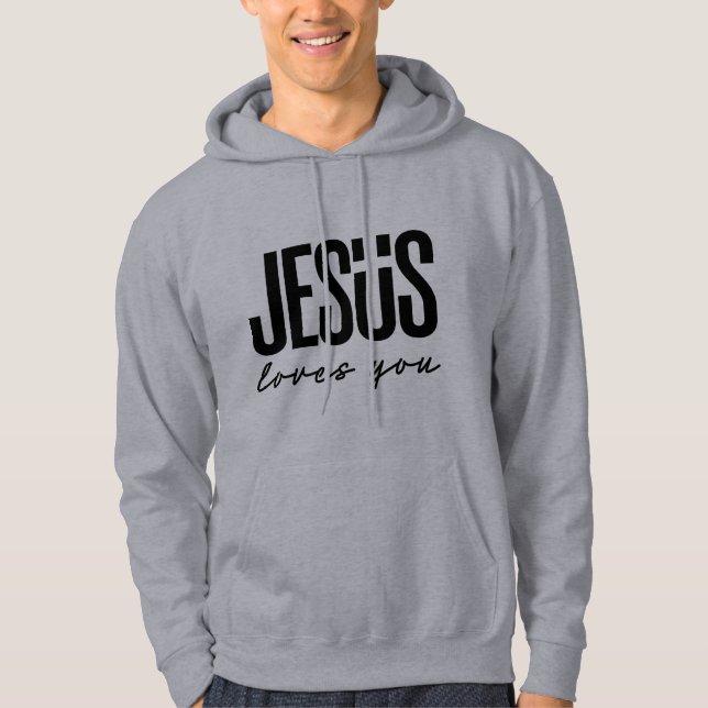 JESUS LIEBEN YOU | CHRISTLICH HOODIE (Vorderseite)