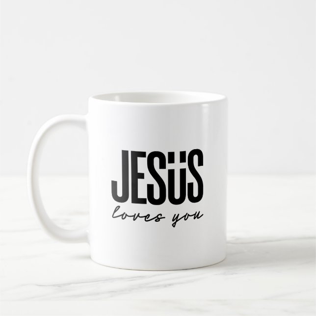 JESUS LIEBEN YOU | CHRISTLICH KAFFEETASSE (Links)