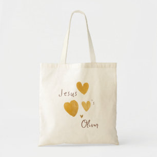 Jesus liebt Custom Name Totes & Taschen modern