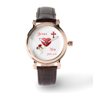 Jesus liebt dich armbanduhr
