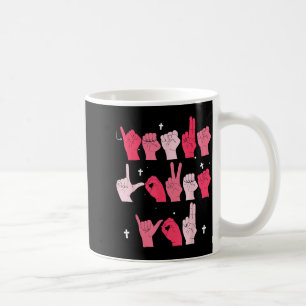 Jesus liebt dich Asl Gebärdensprache christliches Kaffeetasse
