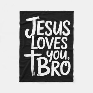 Jesus liebt dich Bruder Christlich religiös Fleecedecke