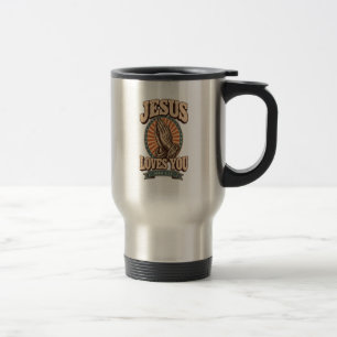 Jesus liebt dich Christliche Reise-/Pendler-Tasse Reisebecher