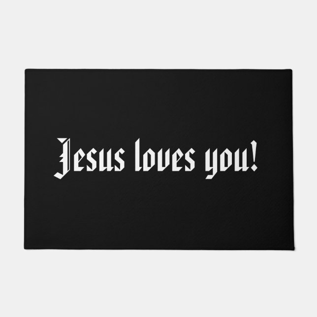 Jesus liebt dich! fußmatte (Vorderseite)