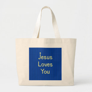 Jesus liebt dich Jumbo-Tasche Jumbo Stoffbeutel