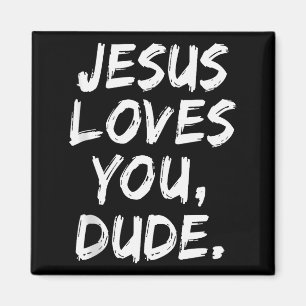 Jesus liebt dich, Mann, Christ, Gläubiger, Glaube, Magnet