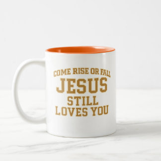 Jesus liebt dich noch Design Zweifarbige Tasse