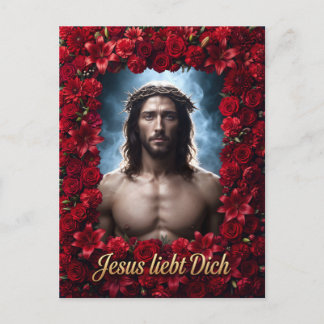 Jesus liebt dich postkarte