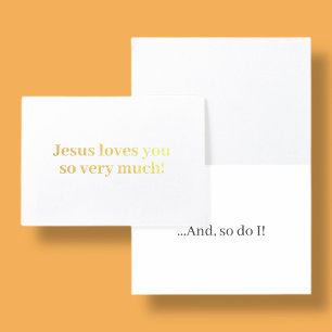 Jesus liebt dich sehr! folienkarte