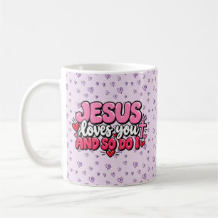 Jesus liebt dich und ich auch kaffeetasse
