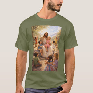 Jesus liebt die kleinen Kinder T-Shirt