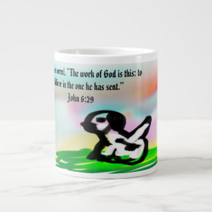 Jesus liebt für immer Jumbo-Tasse