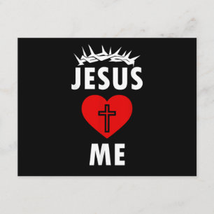 Jesus liebt mich christlich religiös begleitkarte