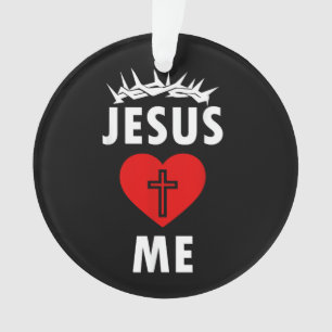Jesus liebt mich christlich religiös ornament