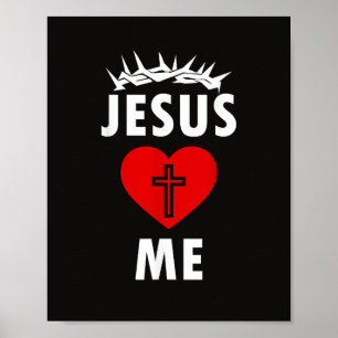 Jesus liebt mich christlich religiös poster