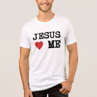 Jesus liebt mich christliches T-Shirt Tri-Blend Shirt