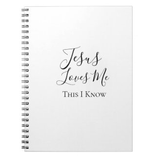 Jesus liebt mich, das weiß ich Foto-Notizbuch Notizblock