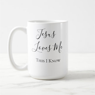 Jesus liebt mich, das weiß ich kaffeetasse