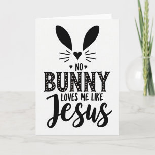 Jesus liebt mich Häschenkarte Karte